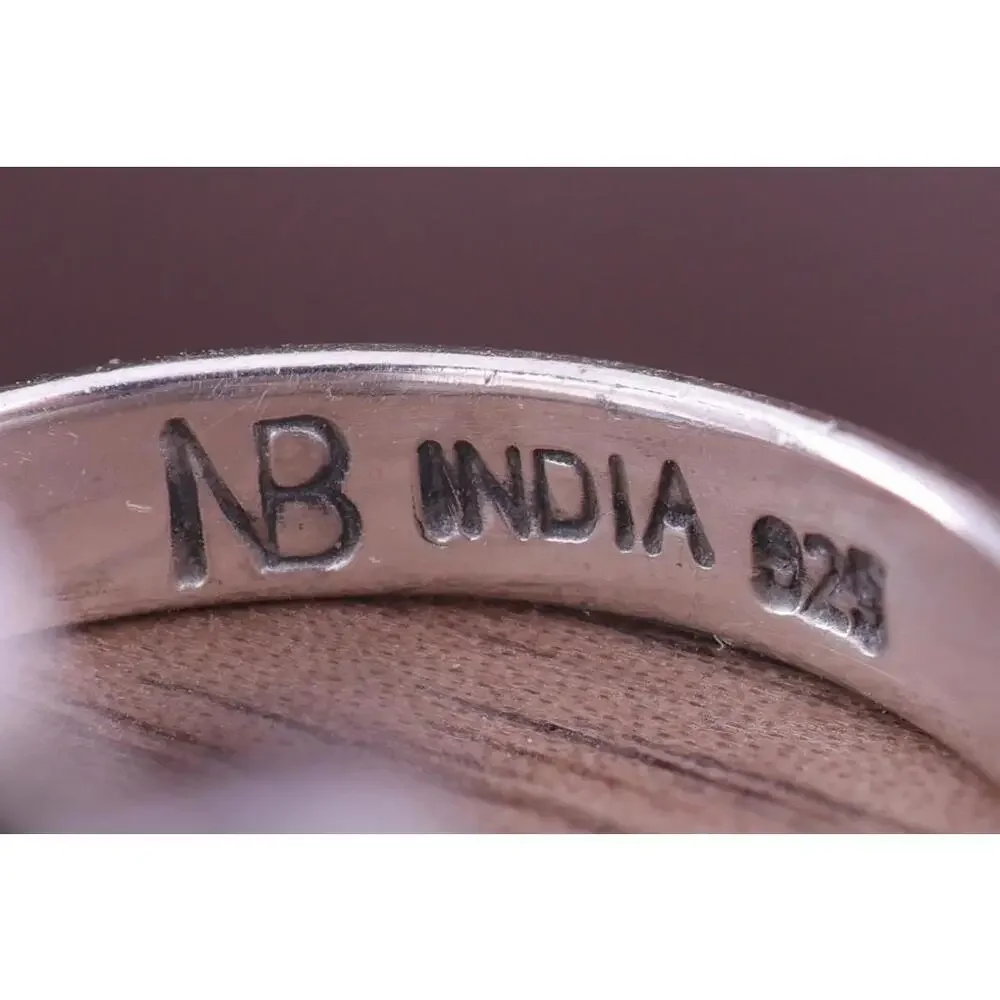 Nicky Butler Sterling Moonstone Blue Topaz Pink Tourmaline Gemstone Ring - Picture 6 of 9